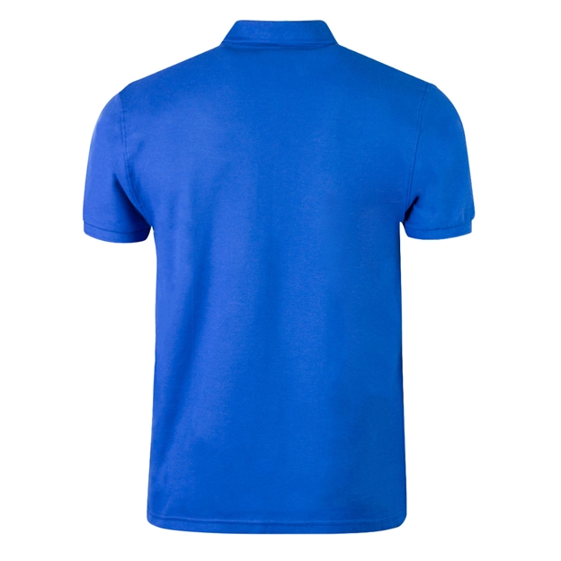 Italy Mens Classic Polo Shirt Royal - Back View