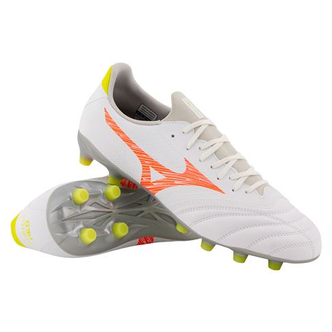Mizuno Adults Morelia Neo V β Select Firm Ground Rugby Boots White - Front View