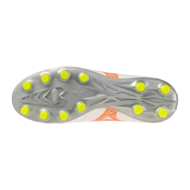 Mizuno Adults Morelia Neo V β Select Firm Ground Rugby Boots White - Soleplate View