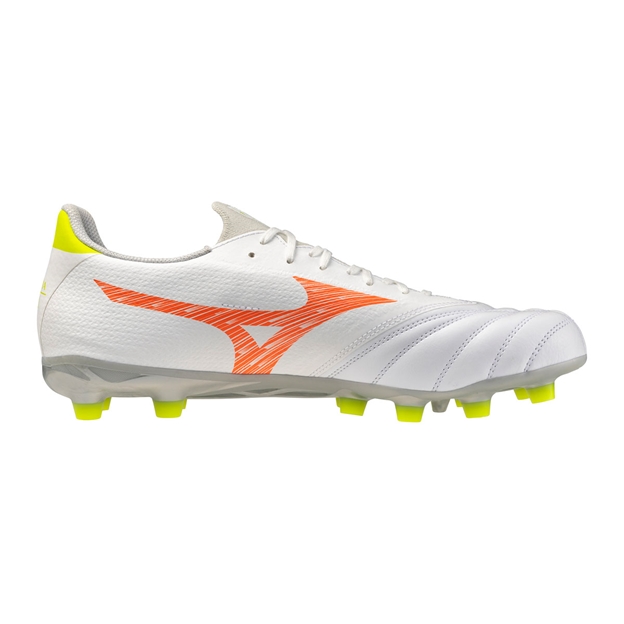 Mizuno Adults Morelia Neo V β Select Firm Ground Rugby Boots White - Instep View