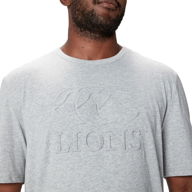 British and Irish Lions Mens Monument T-Shirt Grey - Model Chest