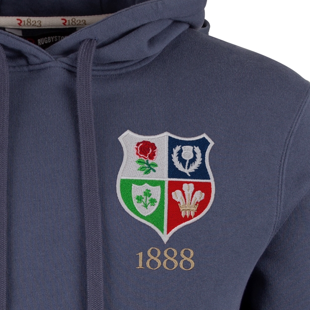 R1823 Lions1888 Hoodie Petrol - Crest