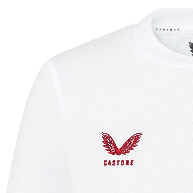 England Kids Off Pitch T-Shirt 26/27 Brilliant White - Castore View