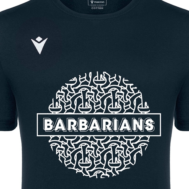 Barbarians Kids Cotton T-Shirt 25/26 Black - Graphic Close-up