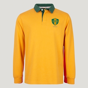 Brazil 1891 Rugby Shirt Gold - Front View