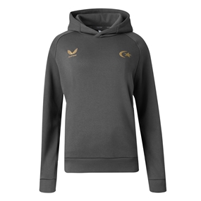 Saracens Mens 150th Anniversary Hoodie 26/27 Gunmetal - Front View