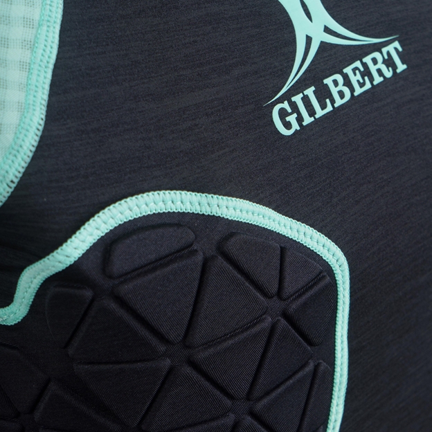 Gilbert Womens Triflex Lite Rugby Shoulder Pads Black - Padding