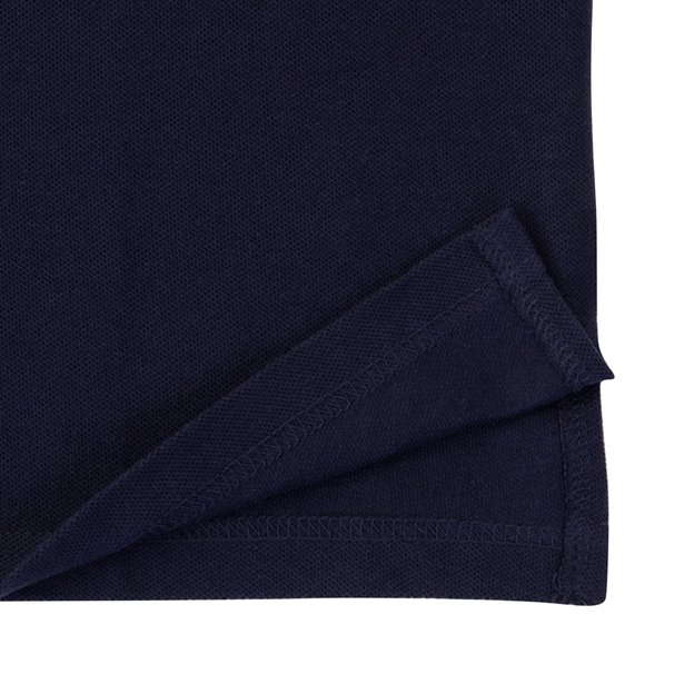 Scotland Mens Cup Winners 2026 Classic Polo Shirt Navy - Hem Close-up