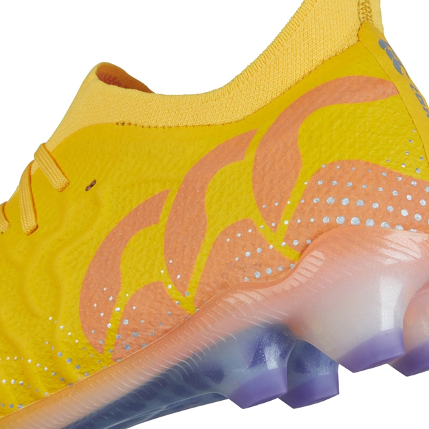 Canterbury Adults Speed Infinite Elite Firm Ground Rugby Boots Yellow - Heel