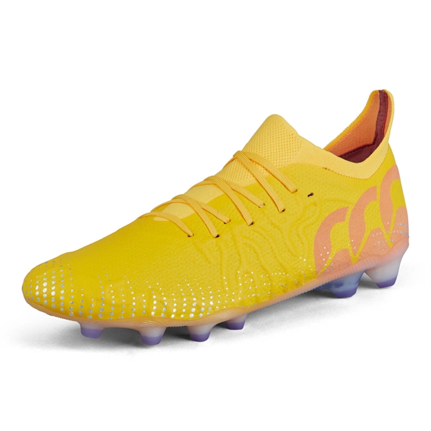 Canterbury Adults Speed Infinite Elite Firm Ground Rugby Boots Yellow - Front