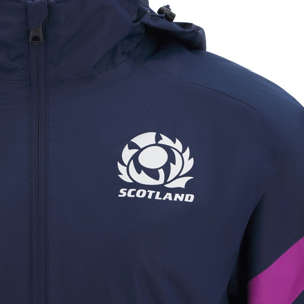 Scotland Junior Waterproof Jacket 25/26 Navy - SRU Thistle