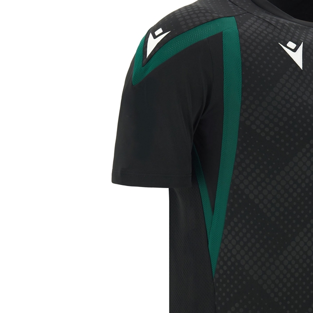 Wales Kids Training T-Shirt 26/27 Black - Sleeve Close-up