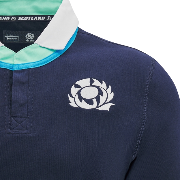Scotland Mens Home Cotton Rugby Shirt - Long Sleeve