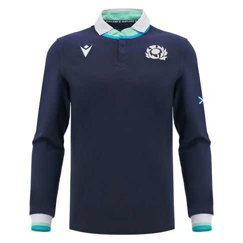 Scotland Mens Home Cotton Rugby Shirt – Long Sleeve