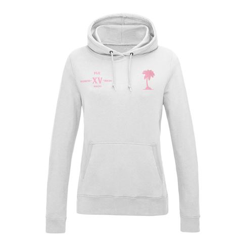 Womens World Cup Fiji Womens Classic Hoodie White - Front