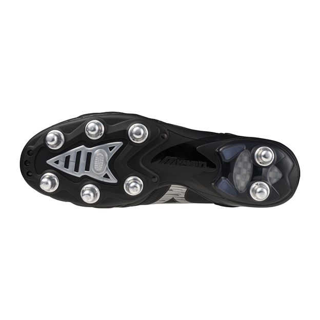 Mizuno Adults Morelia Neo IV Elite SG Rugby Boots - Black/Silver - Sole
