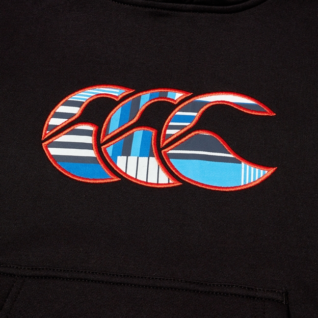 Canterbury Kids Uglies Hoodie Black - Uglies Logo Close-up