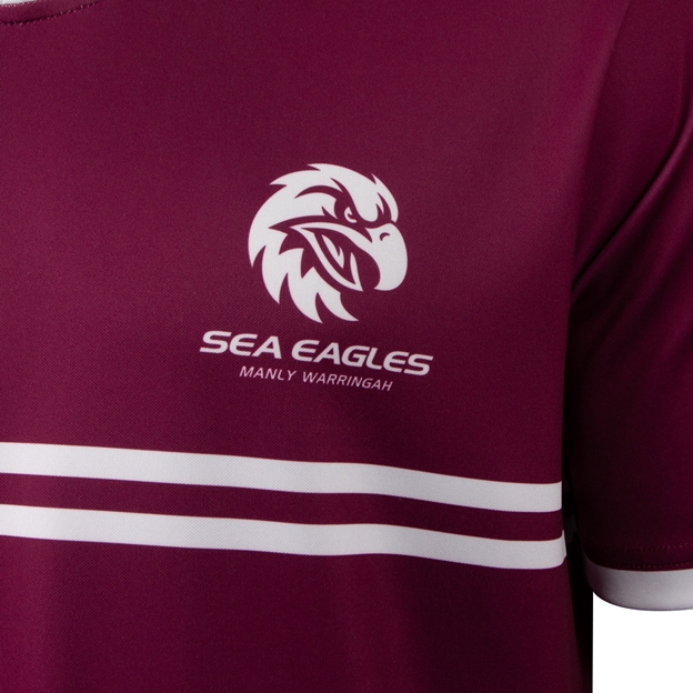 Manly Sea Eagles Mens Supporters Shirt 25 Maroon - Sea Eagle