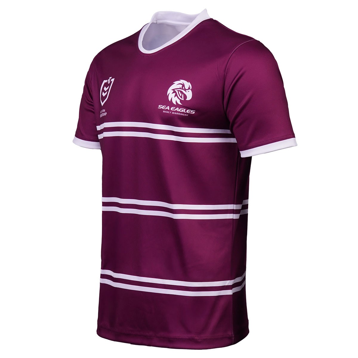 Manly Sea Eagles Mens Supporters Shirt 2025 Maroon - Front
