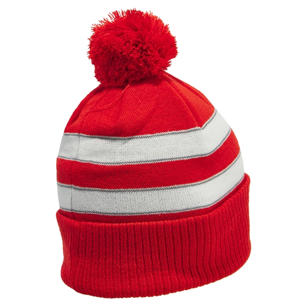 Gloucester Adults Bobble Beanie 26/27 Red - Back View