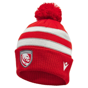 Gloucester Adults Bobble Beanie 26/27 Red - Front