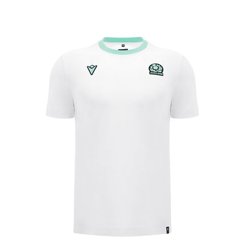 Scotland Mens Travel Cotton T-Shirt - White - Short Sleeve 2025 - Front