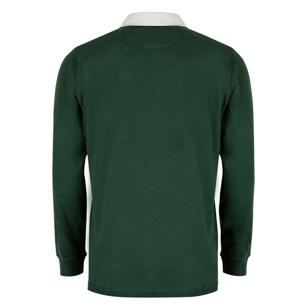 Womens World Cup Australia Adults Classic Heavyweight Rugby Shirt Bottle Green - Back View