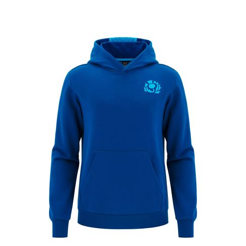 Scotland Junior Cotton Hoodie 25/26 Navy - Front