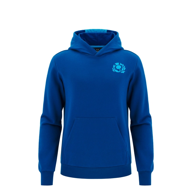Scotland Junior Cotton Hoodie 25/26 Navy - Front