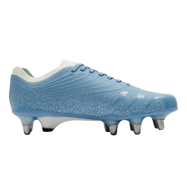Canterbury Adults Stampede Groundbreak Elite Soft Ground Rugby Boots Mountain Spring Grey - Instep View