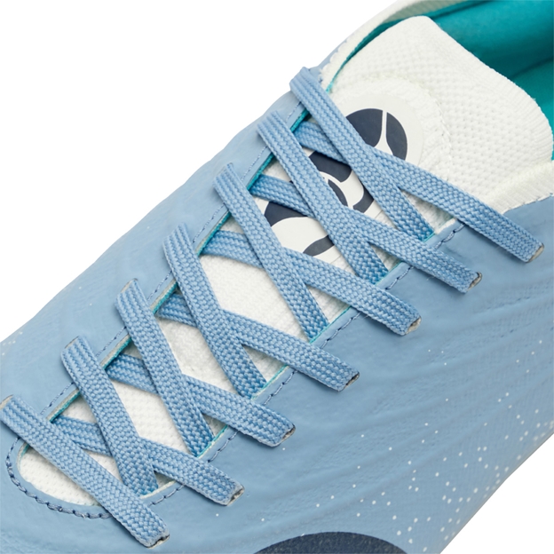 Canterbury Adults Stampede Groundbreak Elite Soft Ground Rugby Boots Mountain Spring Grey - Lacing Close-up