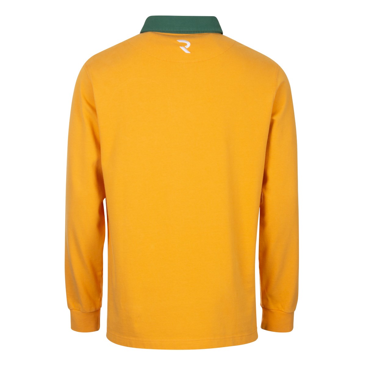 Australia Mens 1899 Origins Crest Rugby Shirt Long Sleeve Gold - Front