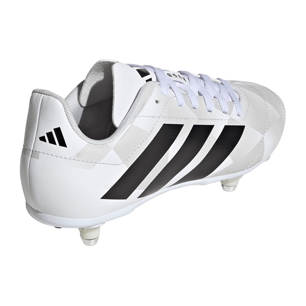 adidas Kids Soft Ground Rugby Boots White - Back