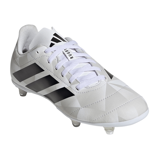 adidas Kids Soft Ground Rugby Boots White - Front