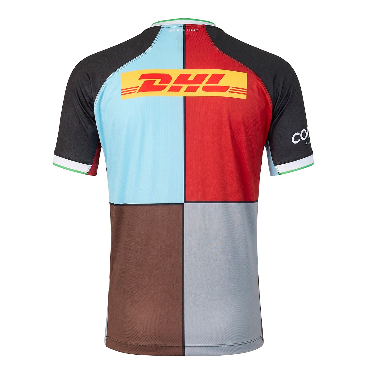 Harlequins Mens Home Rugby Shirt 26/27 Black - Front View