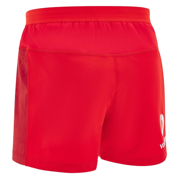 Wales Mens Home Rugby Shorts 25/26 Red - Back