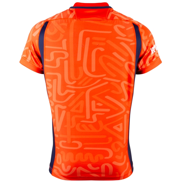 Edinburgh Mens Training Rugby Shirt  26/27 - Orange/ Navy