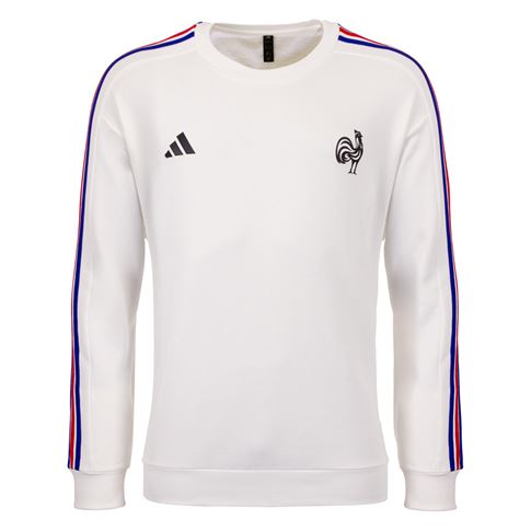 France Mens Fanwear Crew Sweatshirt White - Front