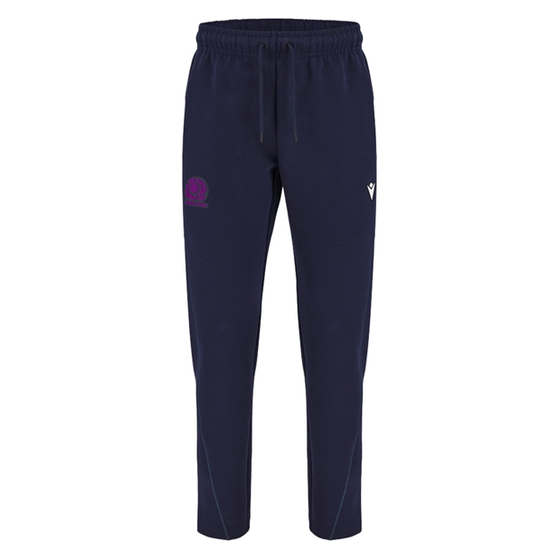 Scotland Mens Athleisure Brushed Cotton Pants 25/26 Navy - Front