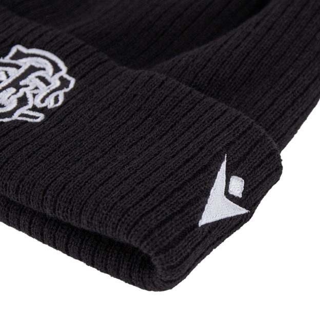 Barbarians Adults Beanie 26/27 Black - Macron Logo