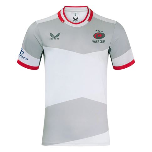Saracens Mens Away Rugby Shirt 24/25 - Front
