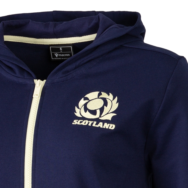Scotland Womens Travel Full Zip Hoodie 26/27 - Thistle Close-up