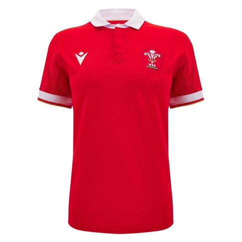 Wales Womens Cotton Home Rugby Shirt - 2025 - Front