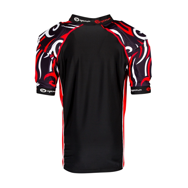 Optimum Adults Razor Rugby Shoulder Pads Red