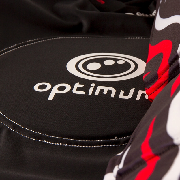Optimum Adults Razor Rugby Shoulder Pads Red