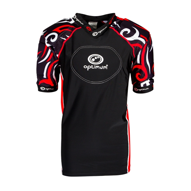 Optimum Adults Razor Rugby Shoulder Pads Red