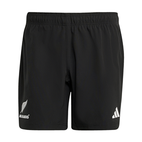 All Blacks Mens Home Rugby Shorts 25/26 Black - Front