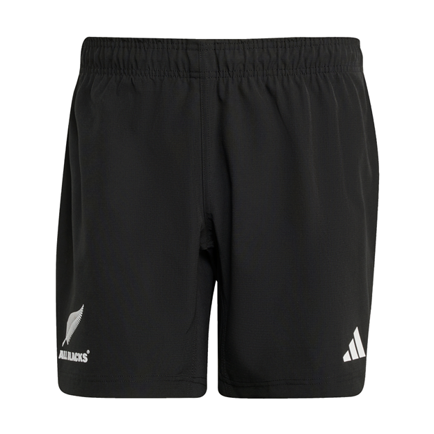 All Blacks Mens Home Rugby Shorts 25/26 Black - Front