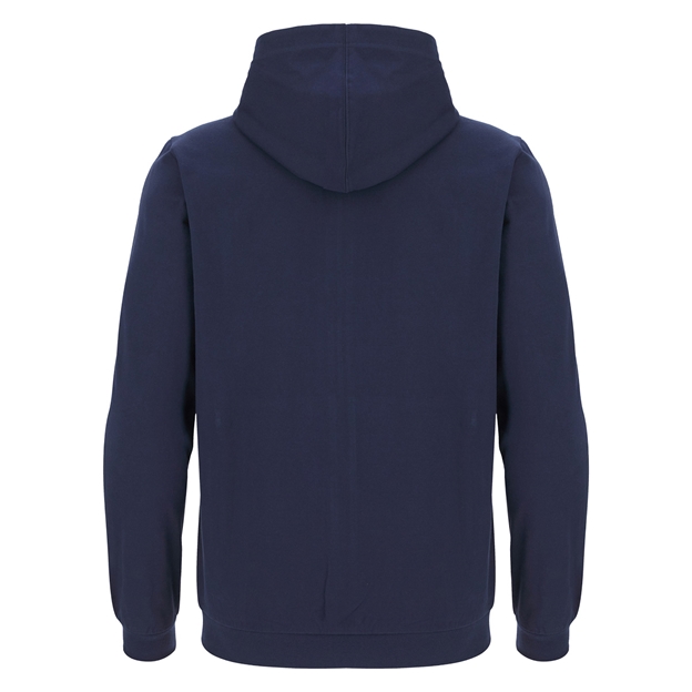 Sale Sharks Mens Cotton Hoodie 25/26 Navy - Back View