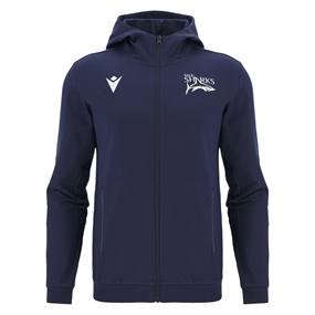 Sale Sharks Mens Cotton Hoodie 25/26 Navy - Front